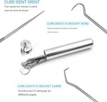 Charger l&#39;image dans la galerie, CleanSmile™ | Soins Quotidiens | Kit de 7 cure-dents et soie dentaire réutilisables | Acier inoxydable | Porte-clefs
