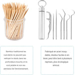 Charger l&#39;image dans la galerie, CleanSmile™ | Soins Quotidiens | Kit de 7 cure-dents et soie dentaire réutilisables | Acier inoxydable | Porte-clefs
